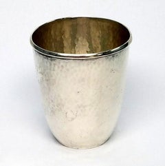 Georg Jensen Denmark Hammered Sterling Silver Cup, No Monogram