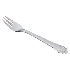 Georg Jensen, Denmark. "Lily of the Valley" fish fork in sterling silver. 1950s