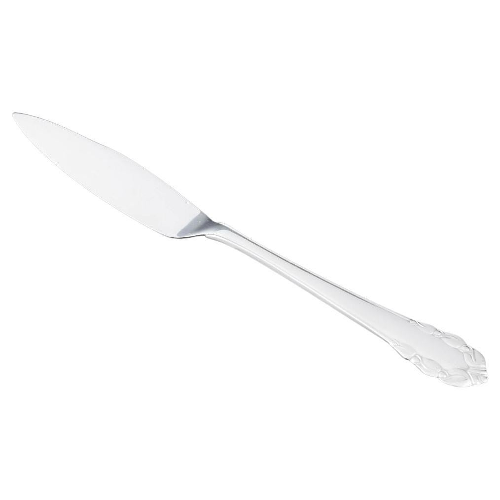 Georg Jensen, Denmark. "Lily of the Valley" fish knife in sterling silver.