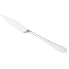 Georg Jensen, Denmark. "Lily of the Valley" fish knife in sterling silver.