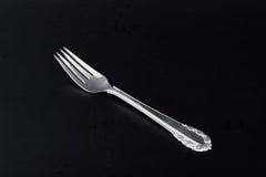 Georg Jensen, Denmark. "Lily of the Valley" lunch fork in sterling silver.