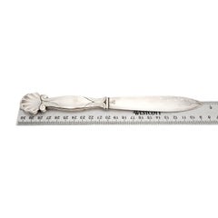 Georg Jensen Denmark Ornamental Shell 102 Pattern Sterling Silver Letter Opener