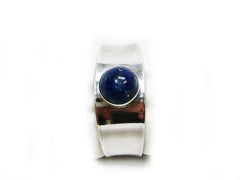 Georg Jensen Denmark Sterling Lapis Lazuli Cuff Bracelet #188 by Paul Hansen