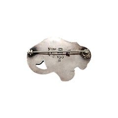 Georg Jensen Denmark Sterling Silver 100B Tulip Pin/Brooch #14681