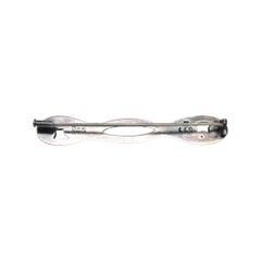 Georg Jensen Danemark, broche en argent sterling « 110 Peapod Leaf » n° 25611