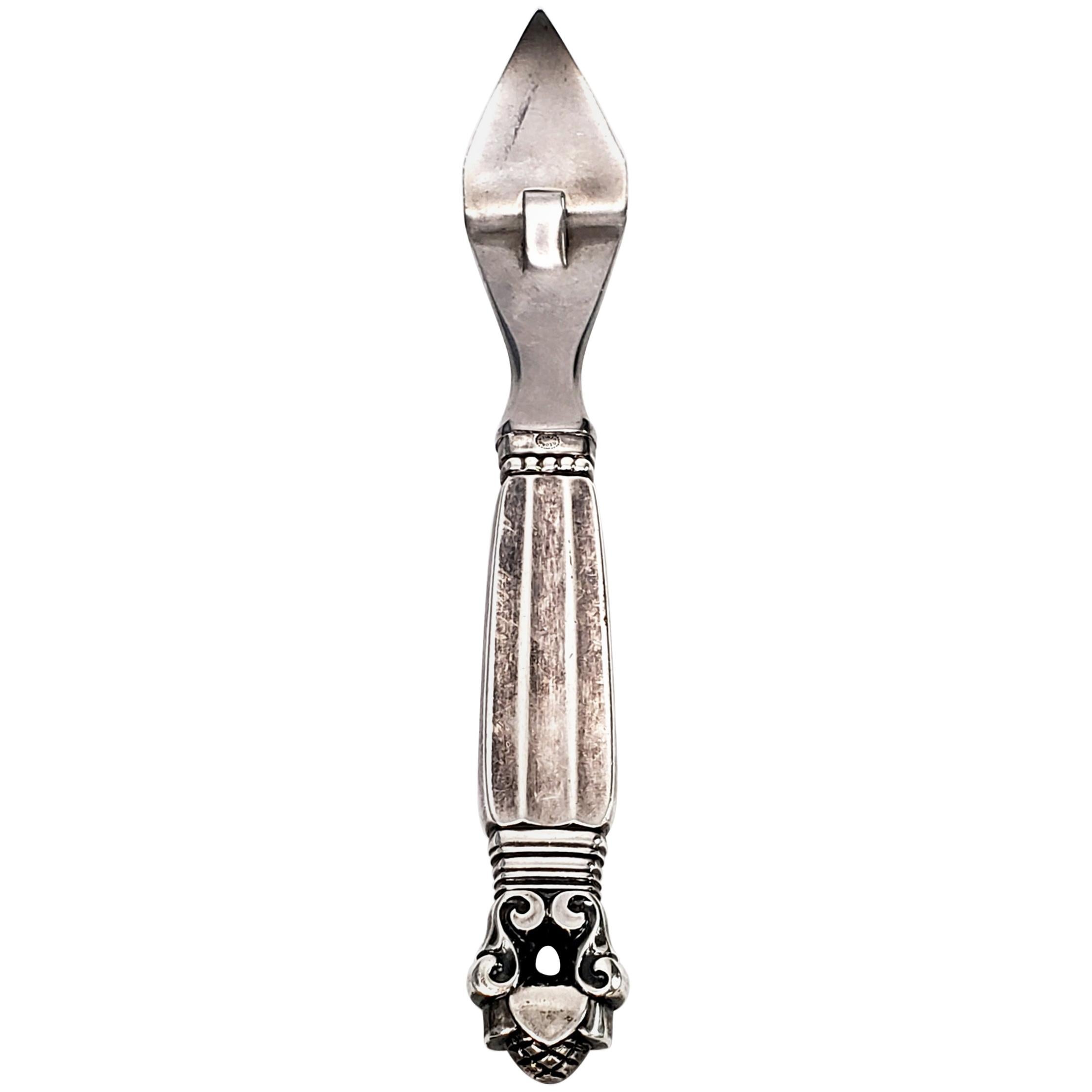 Georg Jensen Denmark Sterling Silver Acorn Can Opener