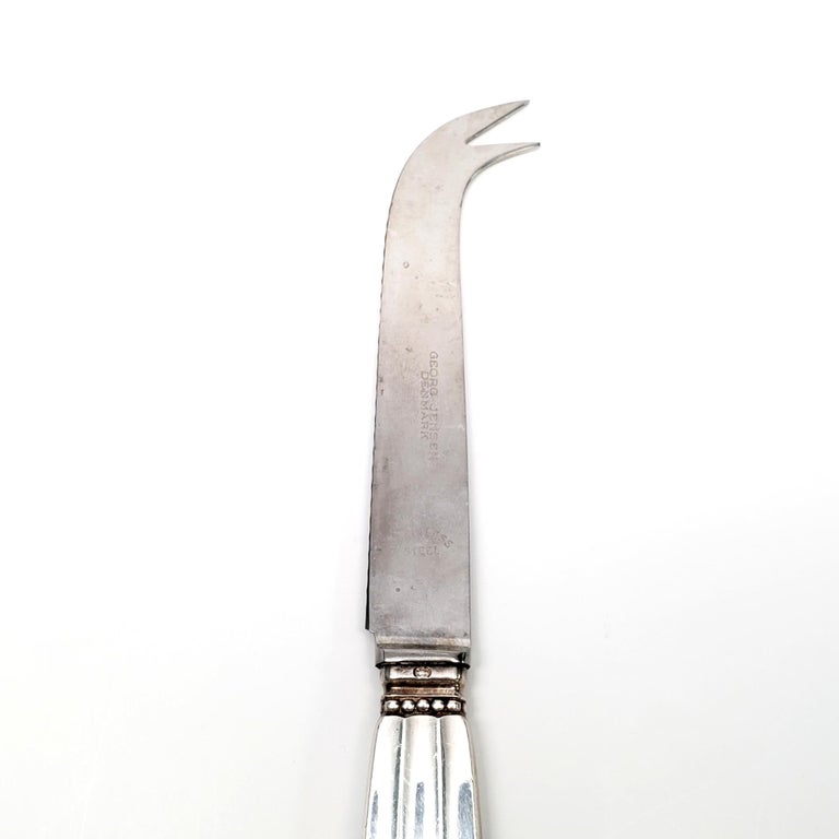 Jensen Denmark Sterling Silver Acorn Cheese or Bar Knife at 1stDibs