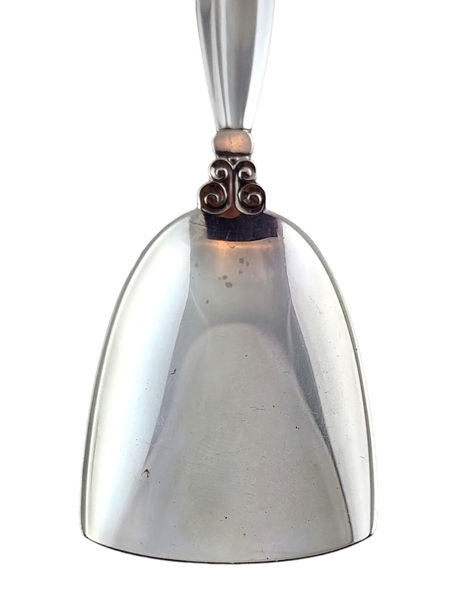 Women's Georg Jensen Denmark Sterling Silver Acorn Sugar Shovel #18391 For Sale