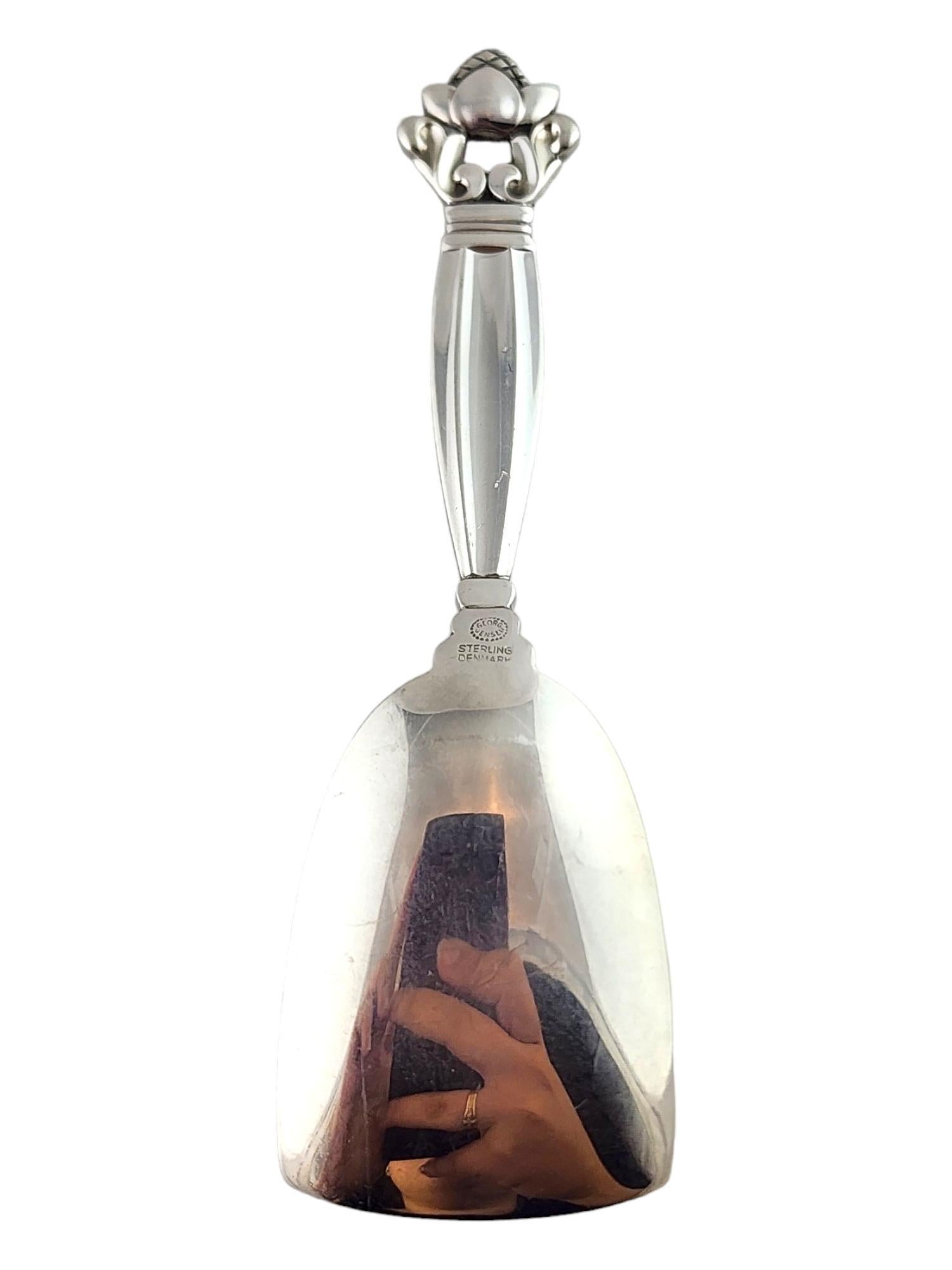 Georg Jensen Denmark Sterling Silver Acorn Sugar Shovel #18391 For Sale 1