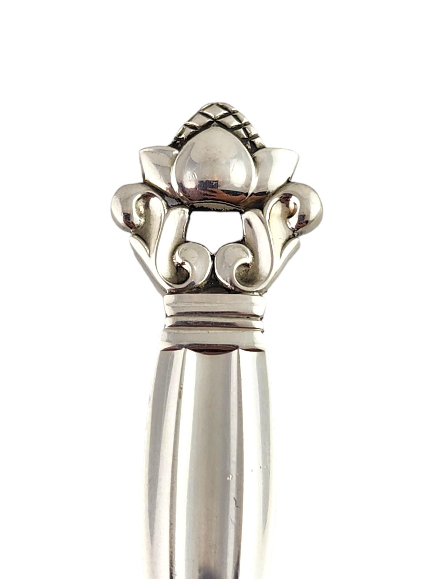 Georg Jensen Denmark Sterling Silver Acorn Sugar Shovel #18391 For Sale 2