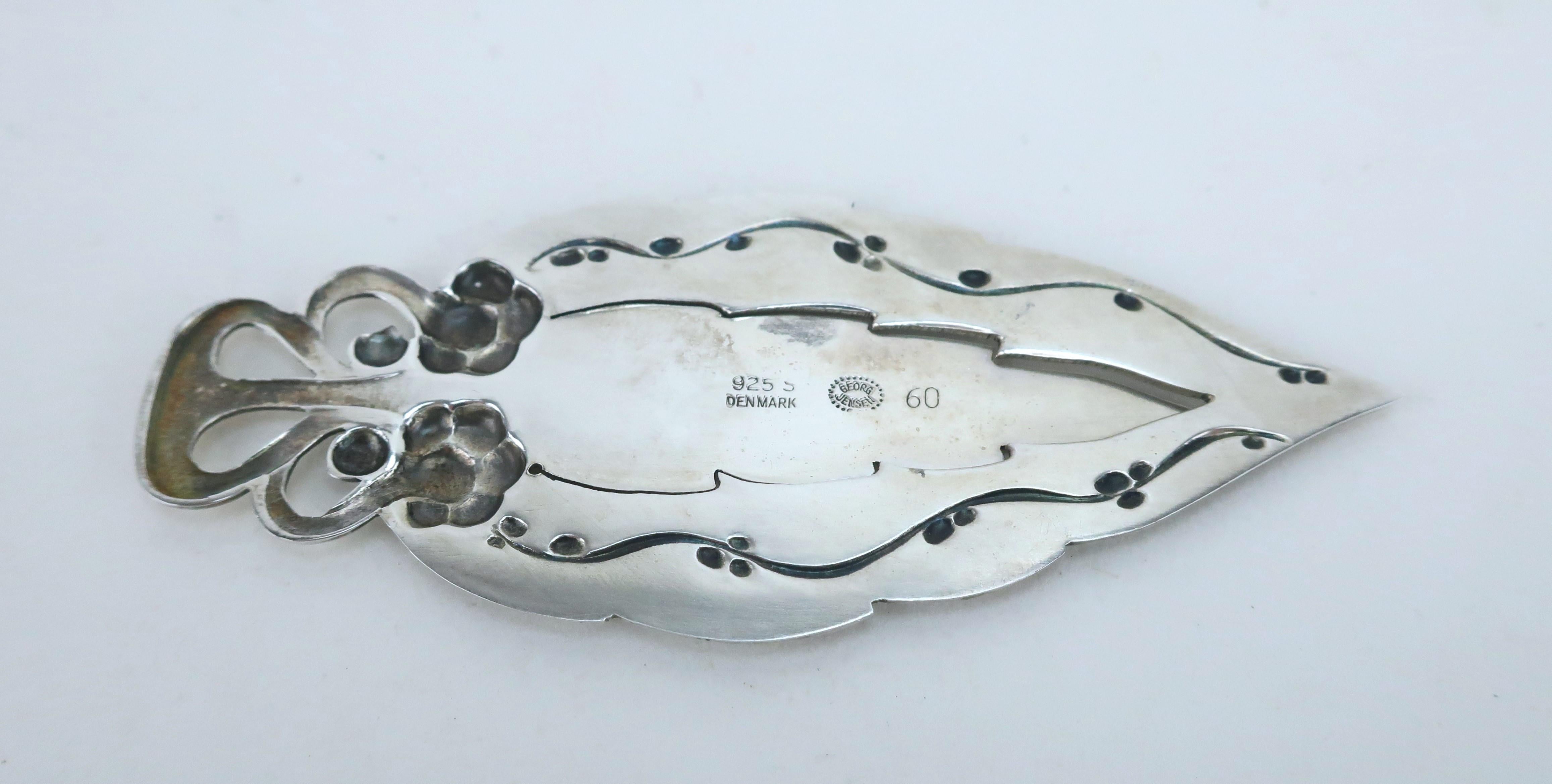 GEORG JENSEN Dänemark Sterlingsilber-Tablett, 1940er Jahre im Angebot 2