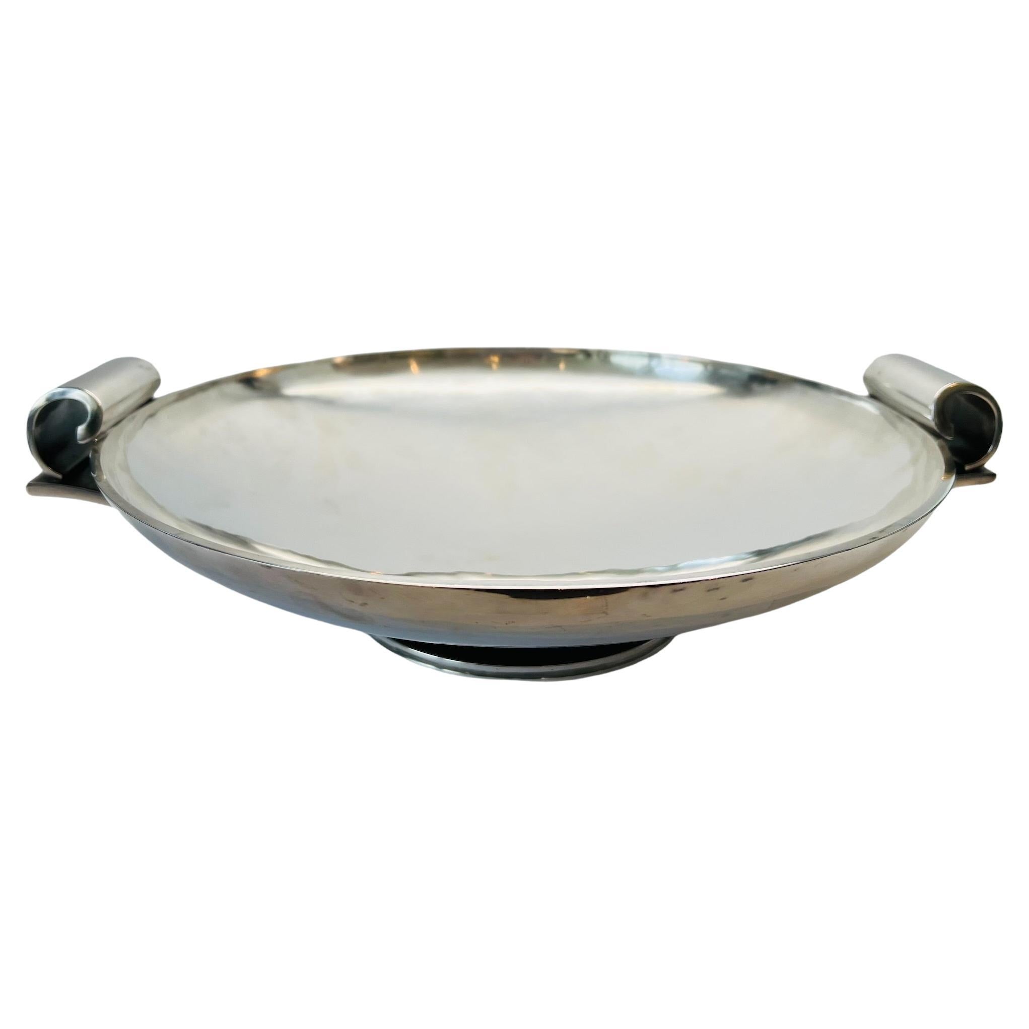 Georg Jensen Denmark Sterling Silver Centerpiece Bowl 752B by Harald Nielsen For Sale