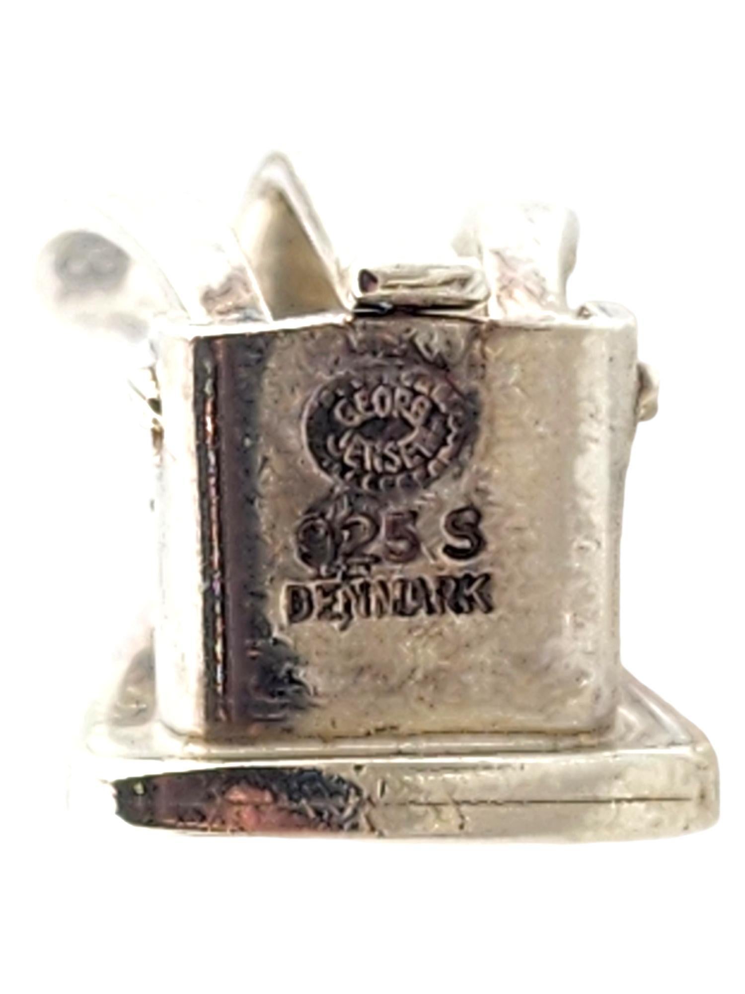 Georg Jensen Denmark Sterling Silver Clip on Earrings 116A  #18315 For Sale 2