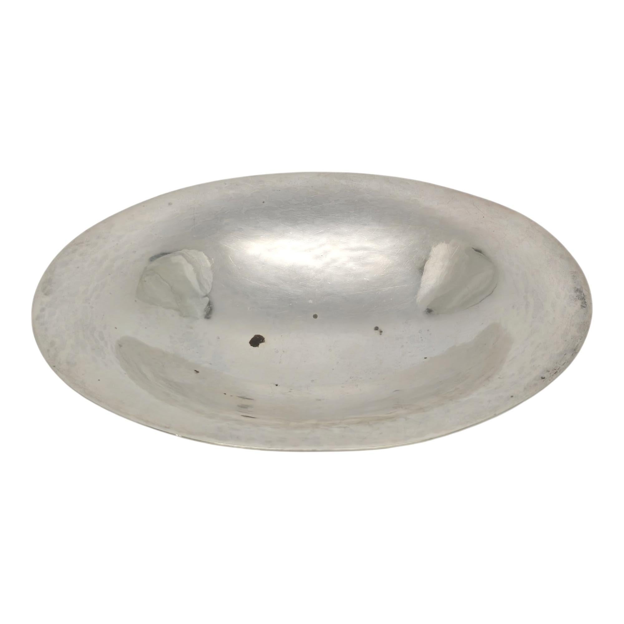 da uomo o donna Georg Jensen Denmark Piatto da zucchero in argento martellato 568C #19416 in vendita