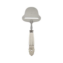 Georg Jensen Denmark Sterling Silver Handle Acorn Cheese Plane #21189