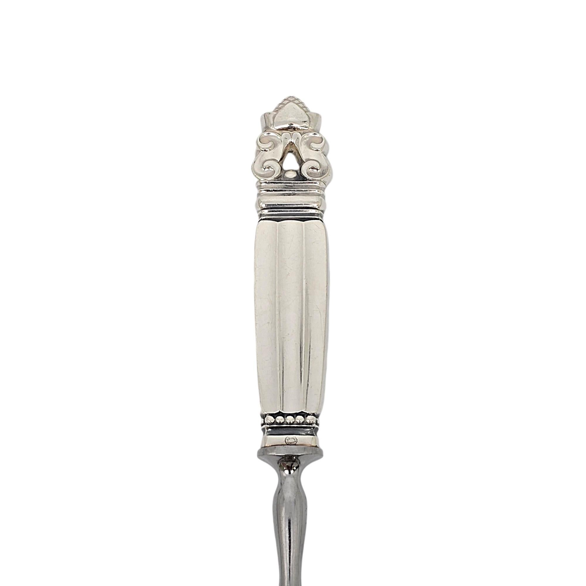 Georg Jensen Denmark Manico in argento sterling Ghiandaia Formaggiera #21189 In condizioni buone in vendita a Washington Depot, CT
