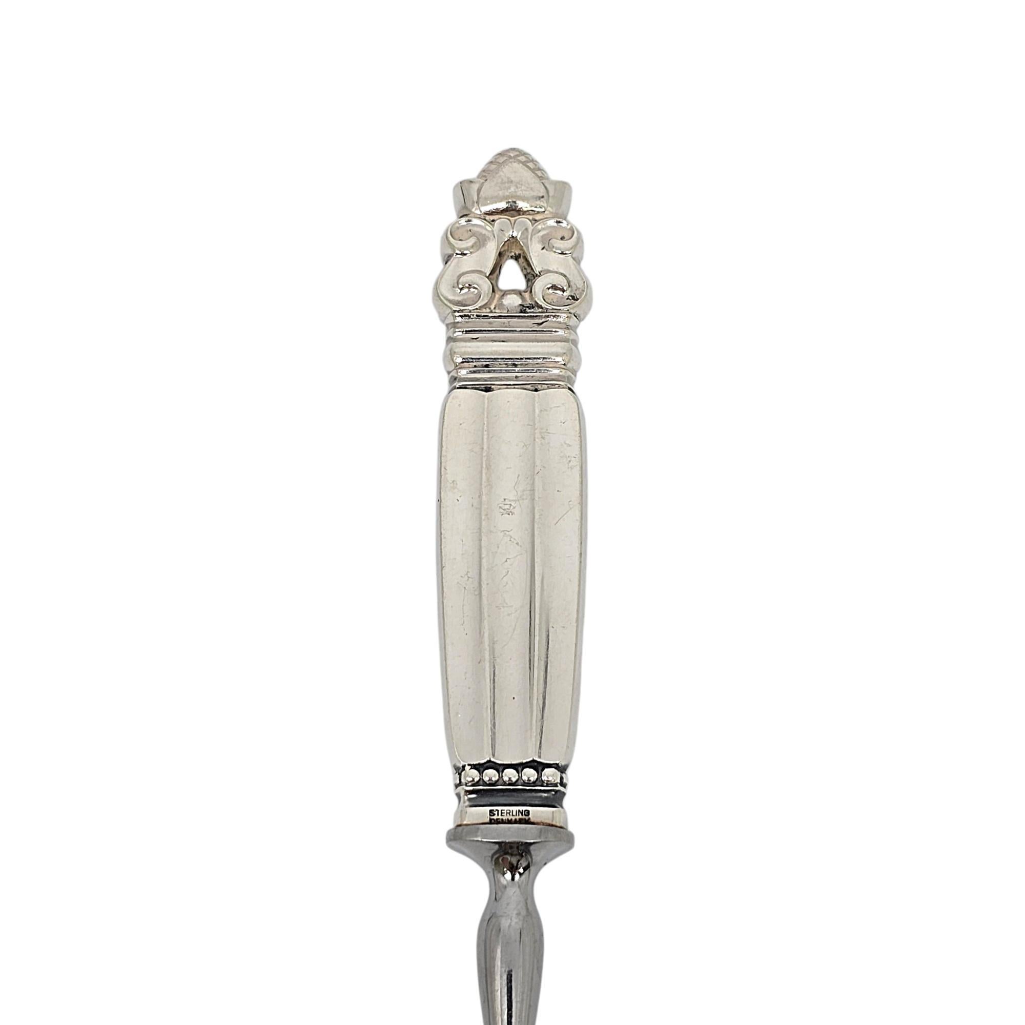 Georg Jensen Denmark Manico in argento sterling Ghiandaia Formaggiera #21189 in vendita 1