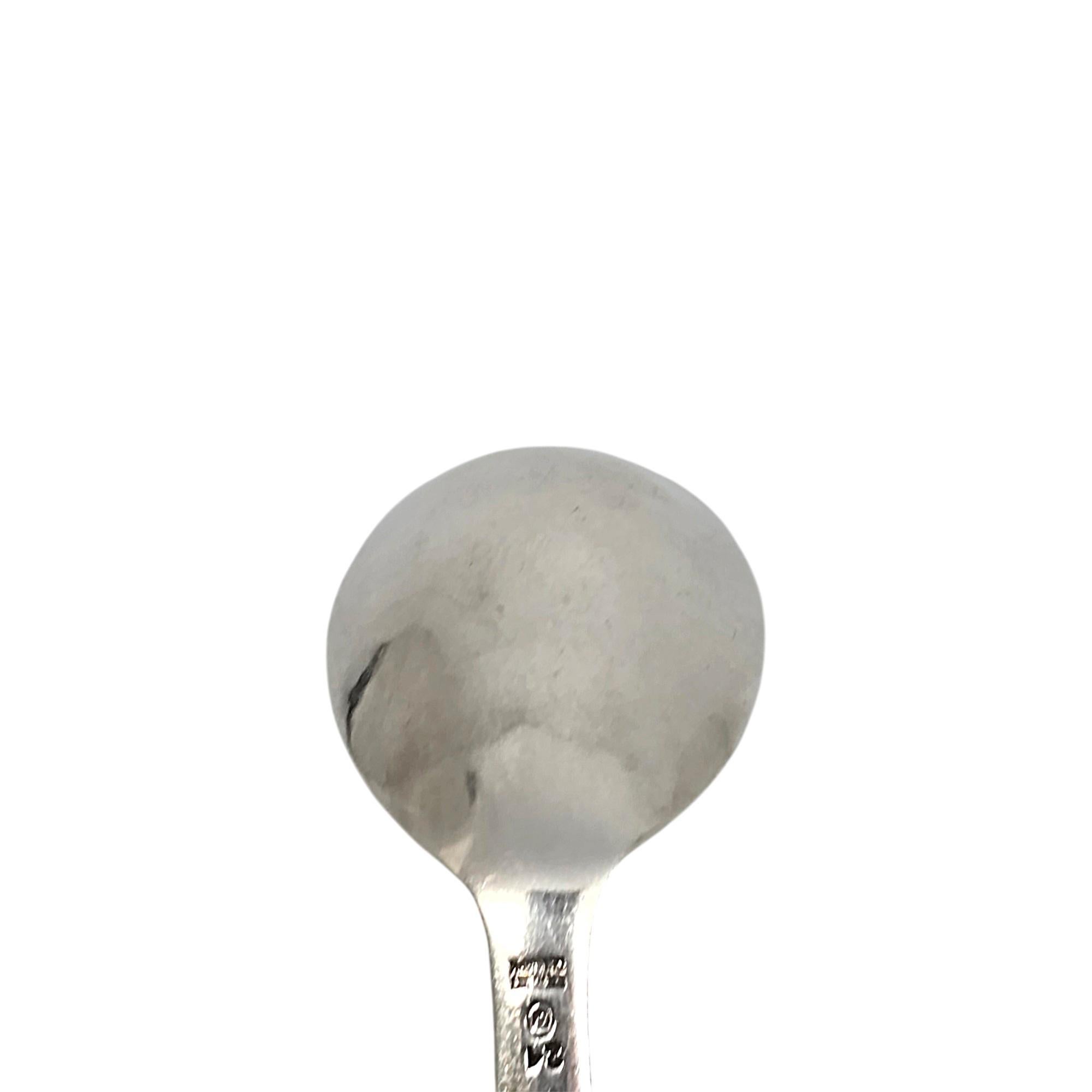 Georg Jensen Denmark Cucchiaio da marmellata ornamentale con manico curvo 21 in argento sterling 21188 in vendita 4