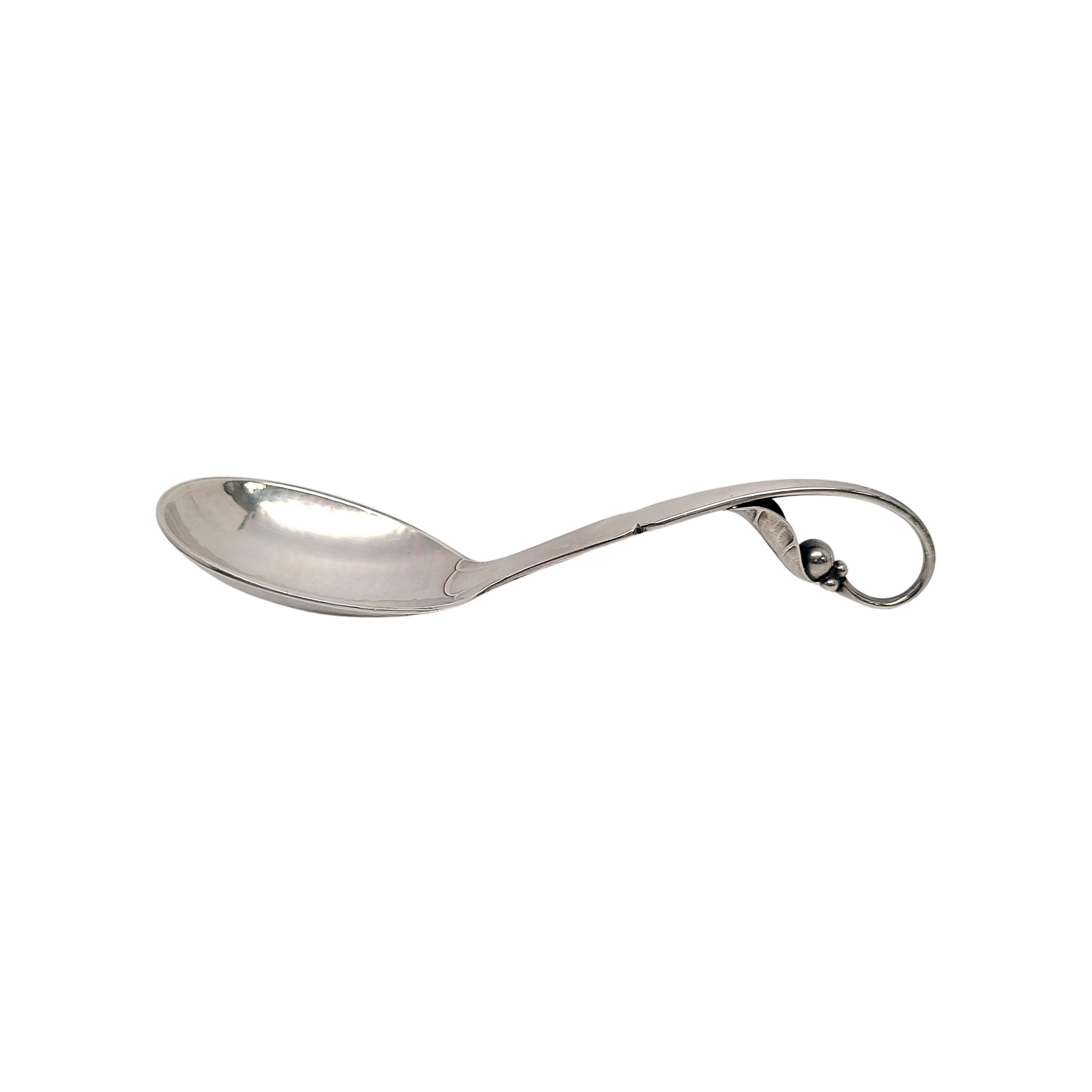Georg Jensen Denmark Sterling Silver Ornamental No. 21 Jam/Condiment Spoon 1