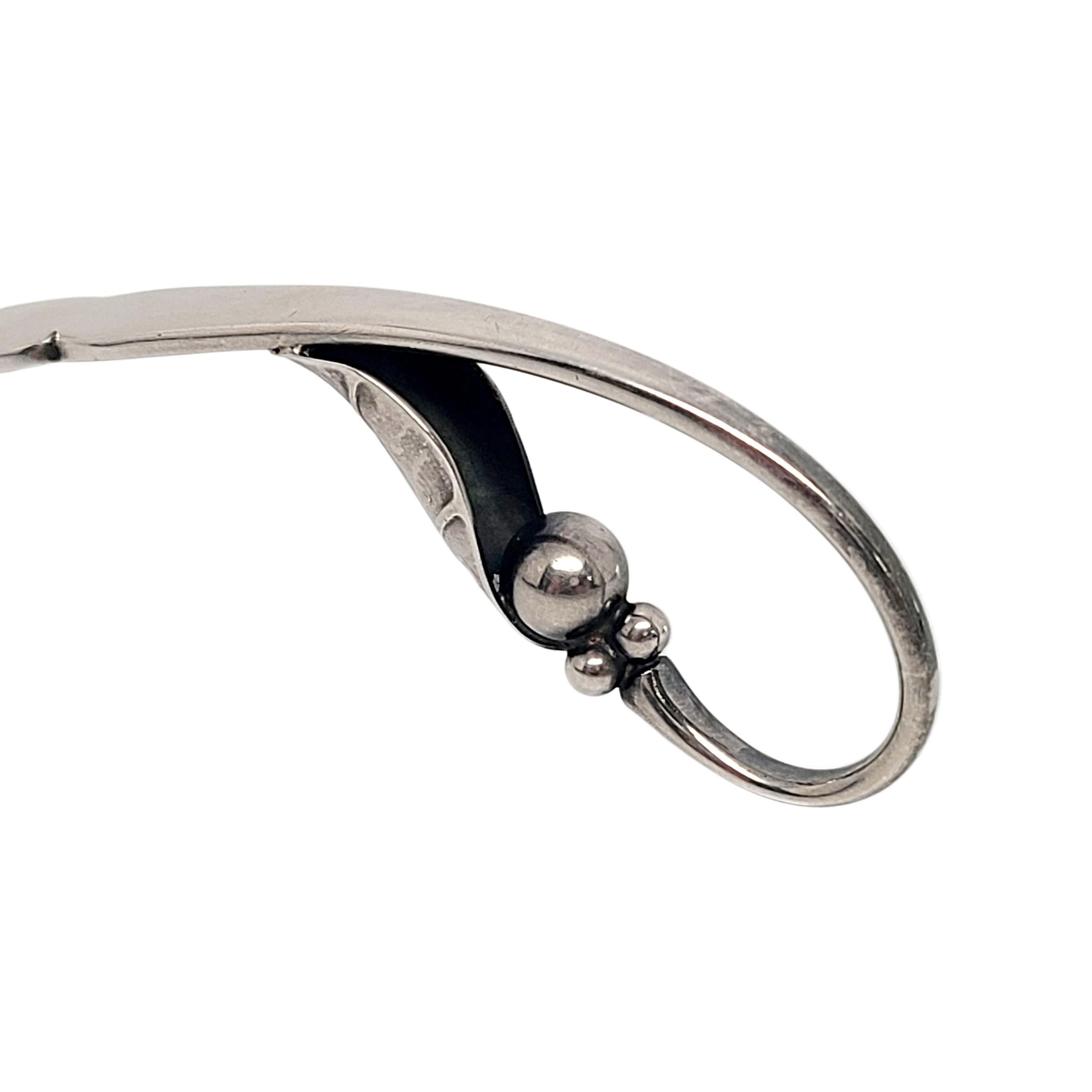 Georg Jensen Denmark Sterling Silver Ornamental No. 21 Jam/Condiment Spoon 2