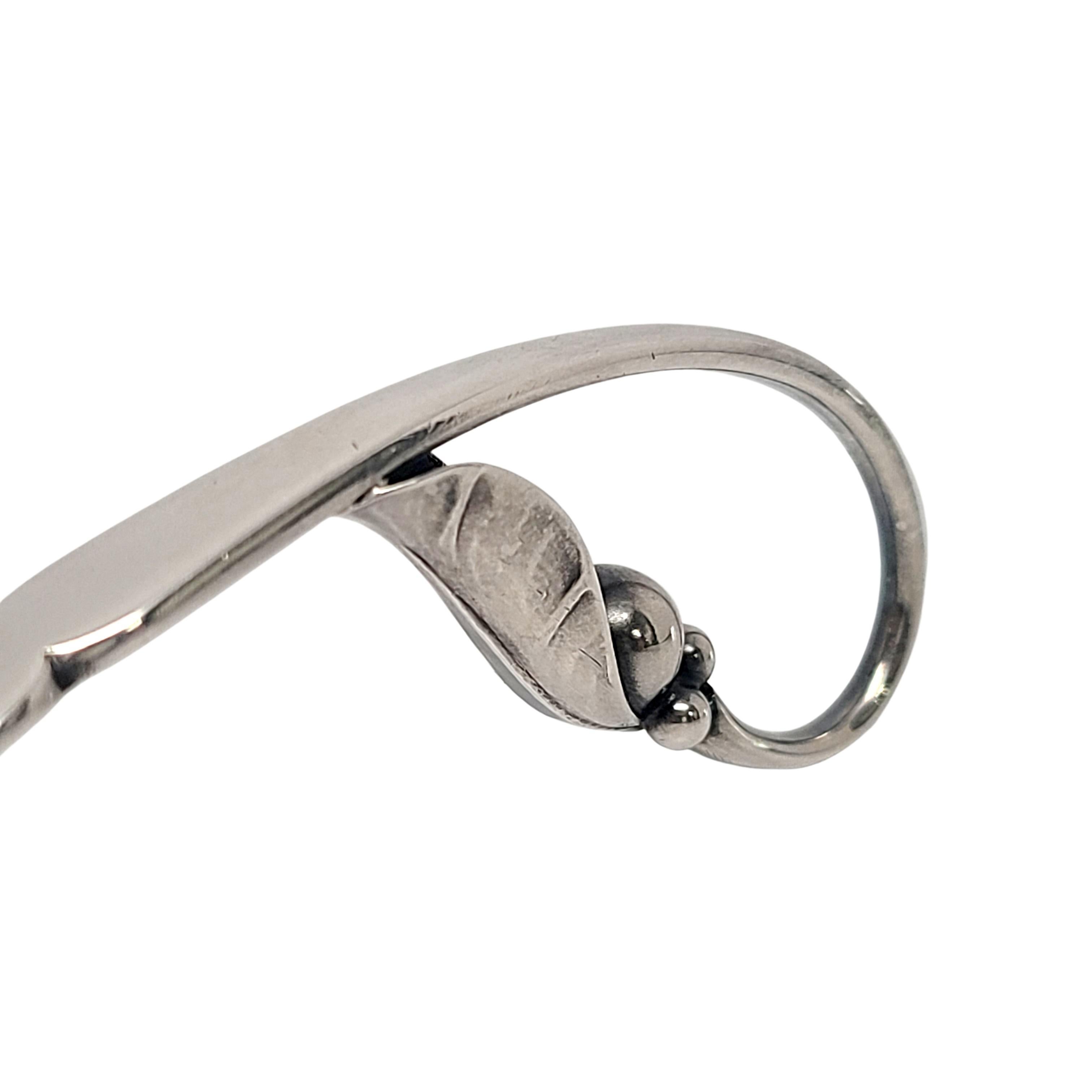 Georg Jensen Denmark Sterling Silver Ornamental No. 21 Jam/Condiment Spoon 3