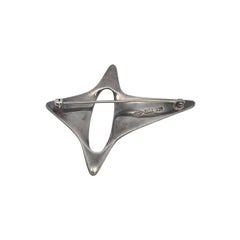 Georg Jensen Denmark Sterling Silver Pattern 339 Modern Star Pin/Brooch #22841