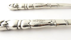 Georg Jensen Denmark Sterling Silver Pattern #54 Ornamental Salad Set