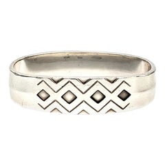 Vintage Georg Jensen Denmark Sterling Silver Rune/Mayan Napkin Ring