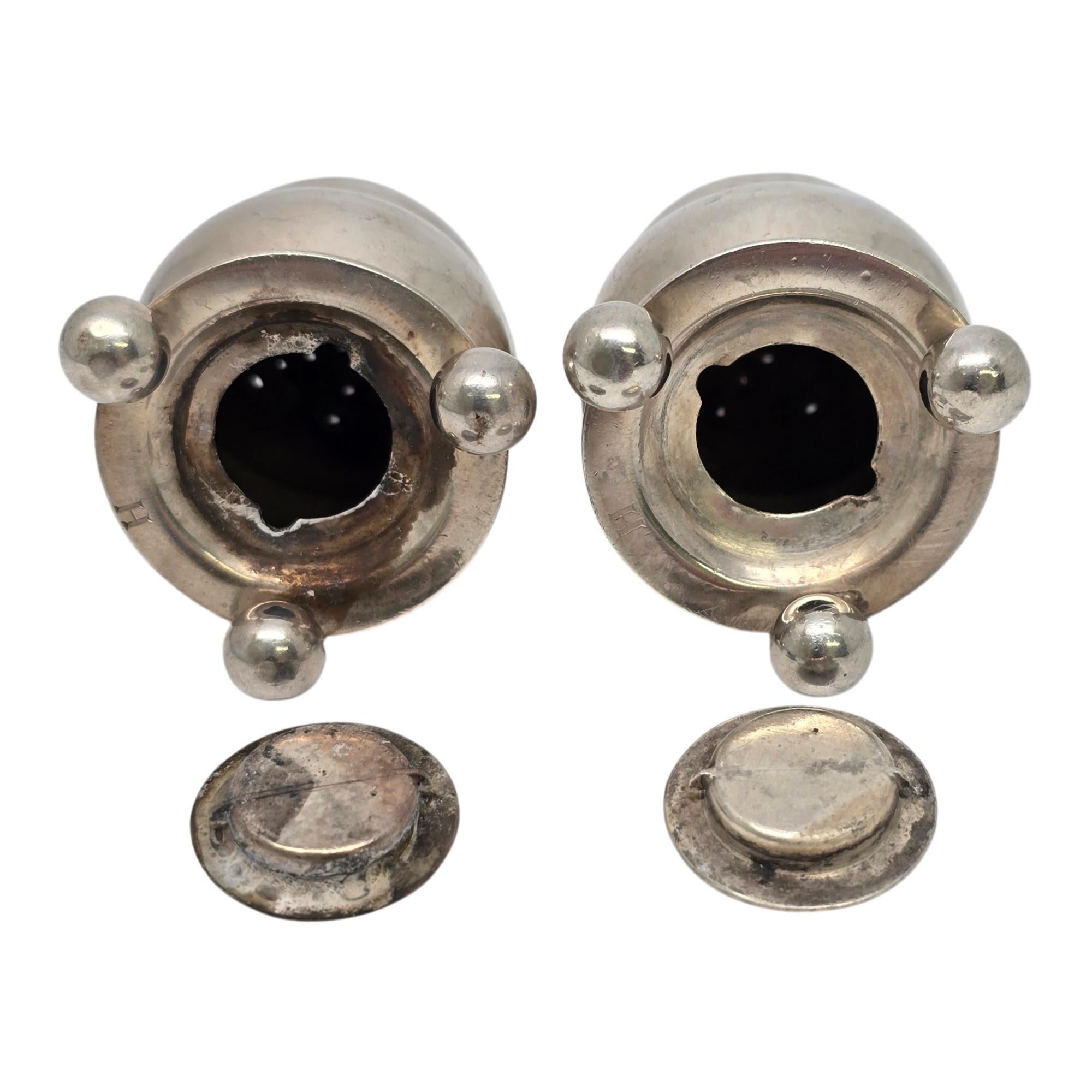 Georg Jensen Denmark - Shakers in argento sterling per sale e pepe 410 c/Mono #21183 in vendita 3