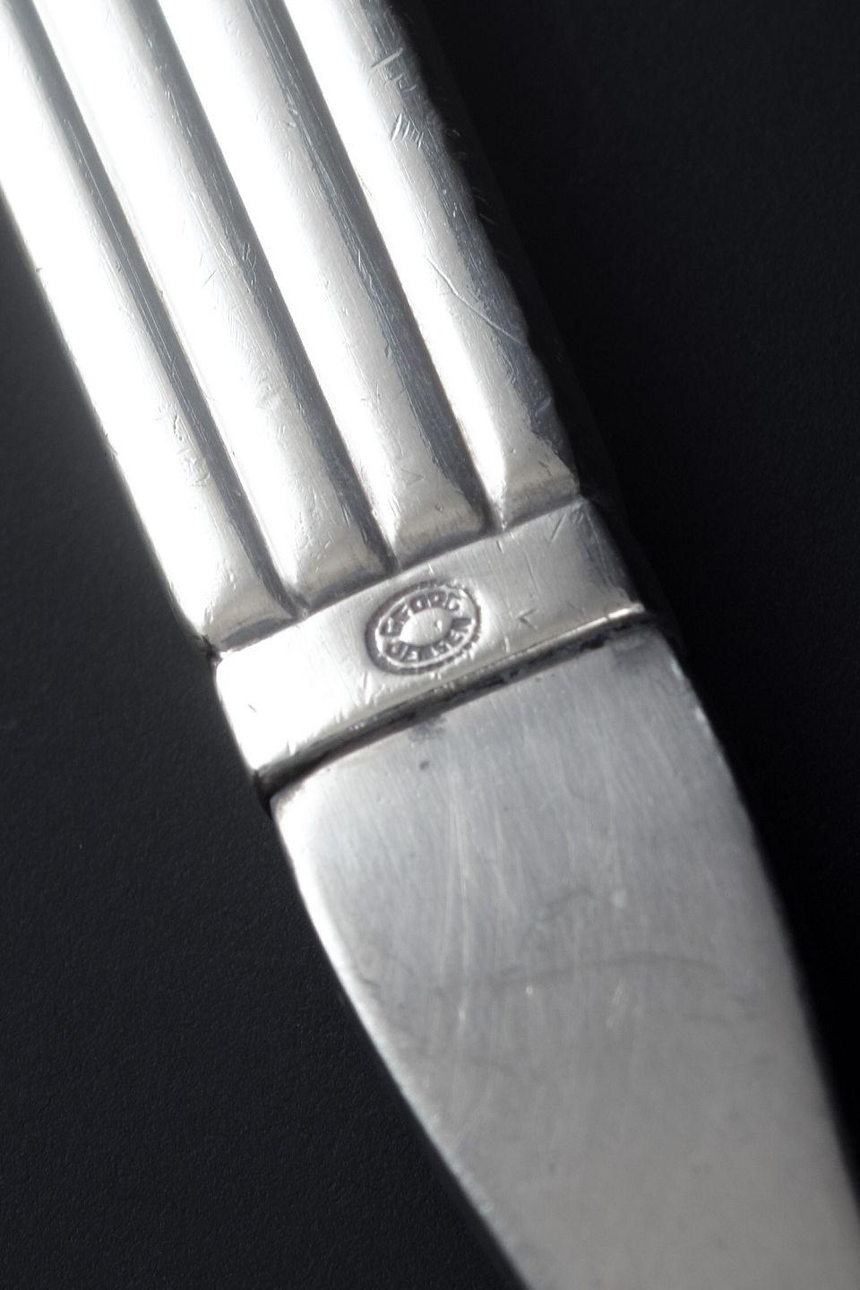Georg Jensen, Denmark. Sterling silver sauce ladle in Bernadotte pattern. im Zustand „Gut“ im Angebot in København, Copenhagen