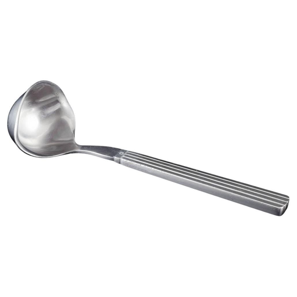 Georg Jensen, Denmark. Sterling silver sauce ladle in Bernadotte pattern.