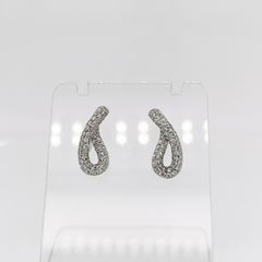 Georg Jensen Diamond & Sterling Silver Infinity Earrings