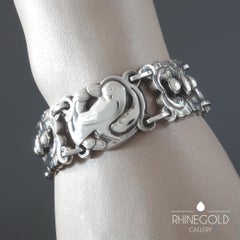Georg Jensen Dove Art Nouveau Style Silver Bracelet #14