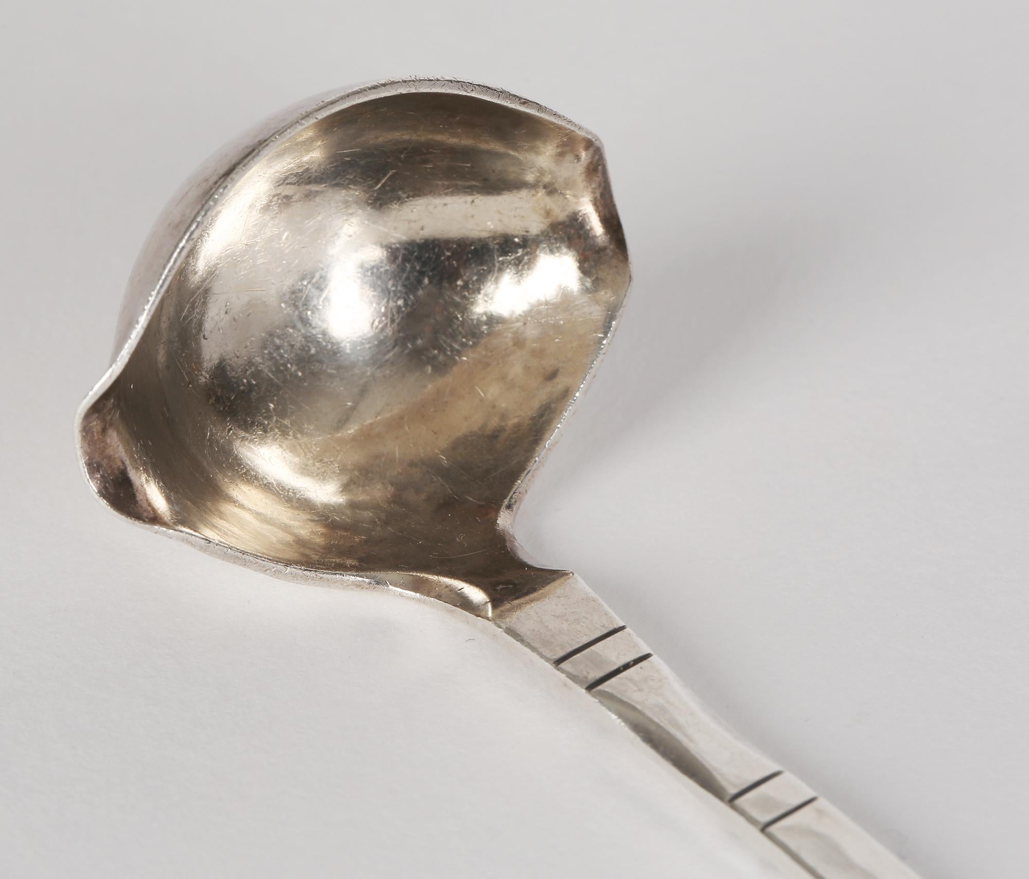 Georg Jensen Early Danish Silver Cream Ladle For Sale 6