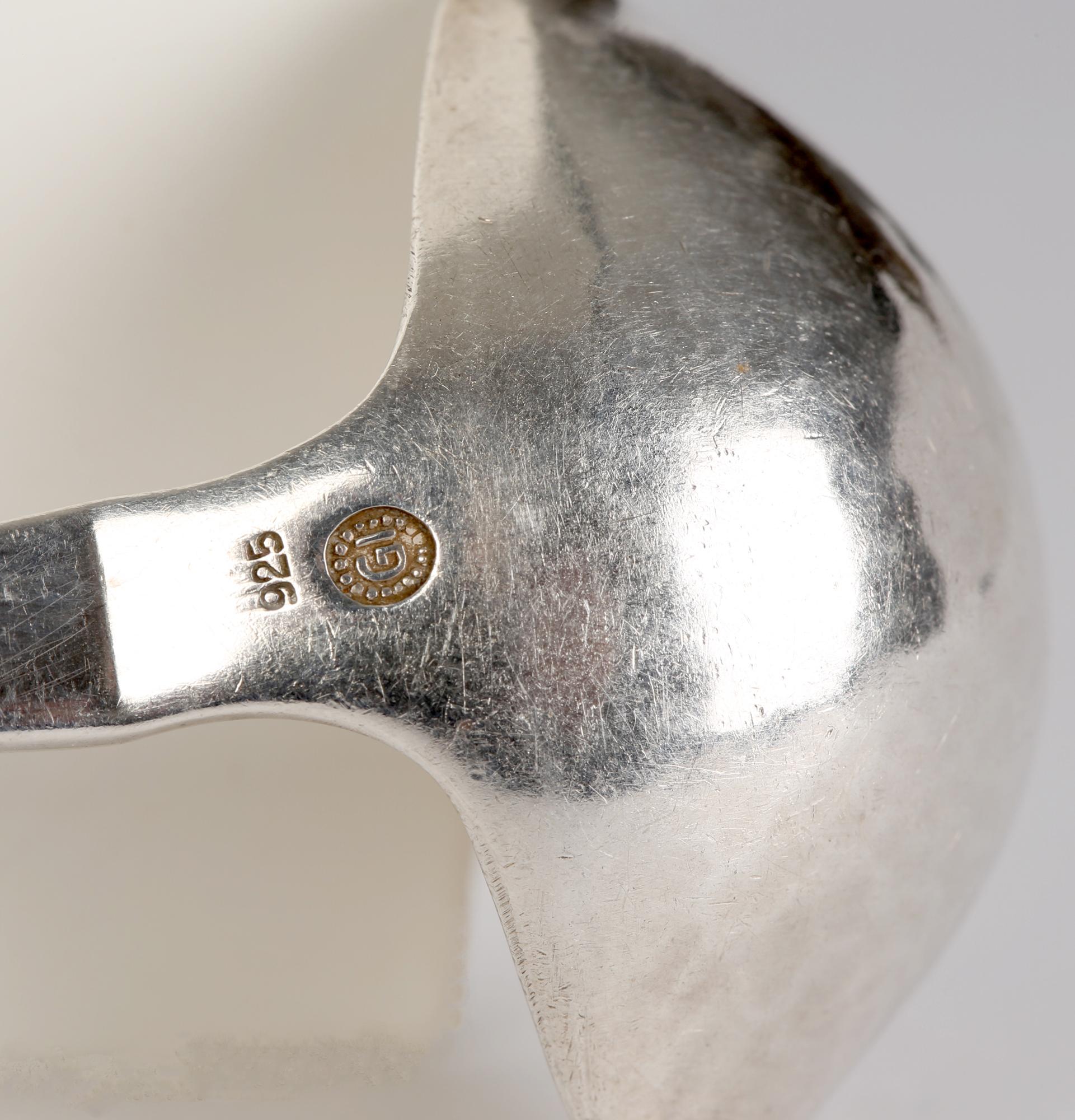 Georg Jensen Early Danish Silver Cream Ladle For Sale 2