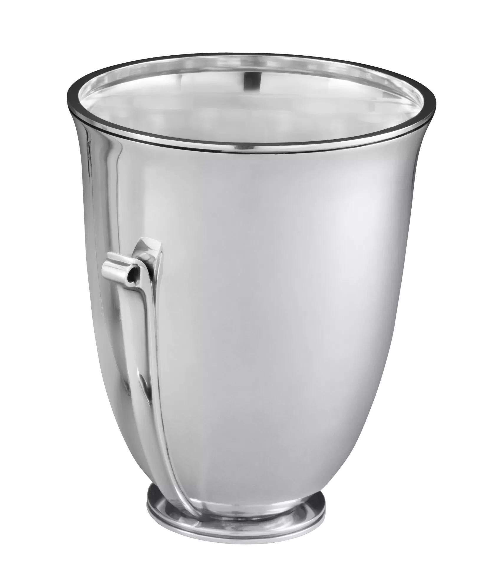 Enfriador de vino Art Déco Georg Jensen de plata de ley antigua 725B Art Decó en venta