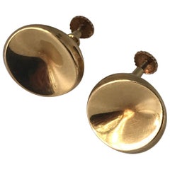 Georg Jensen Earring No. 1136C 18 Karat Gold by Nanna Ditzel