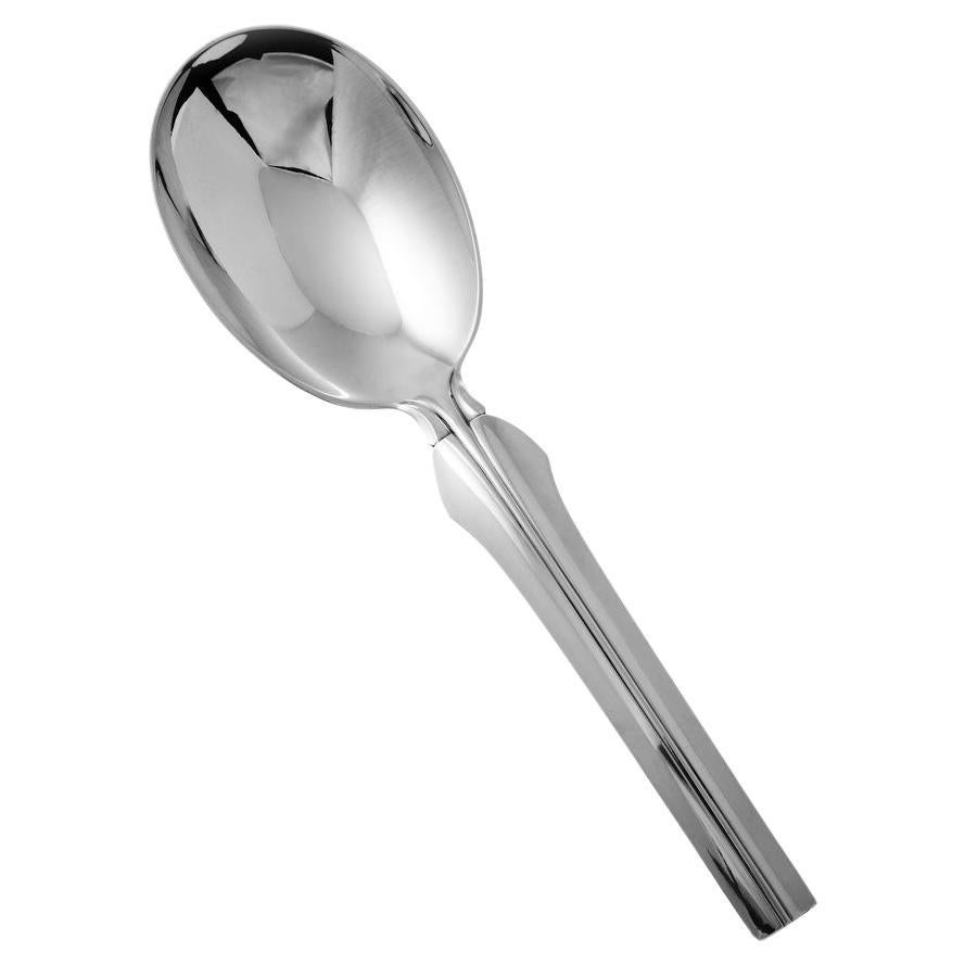 Georg Jensen Elsinore Sterling Silver Serving Spoon Large 111 For Sale