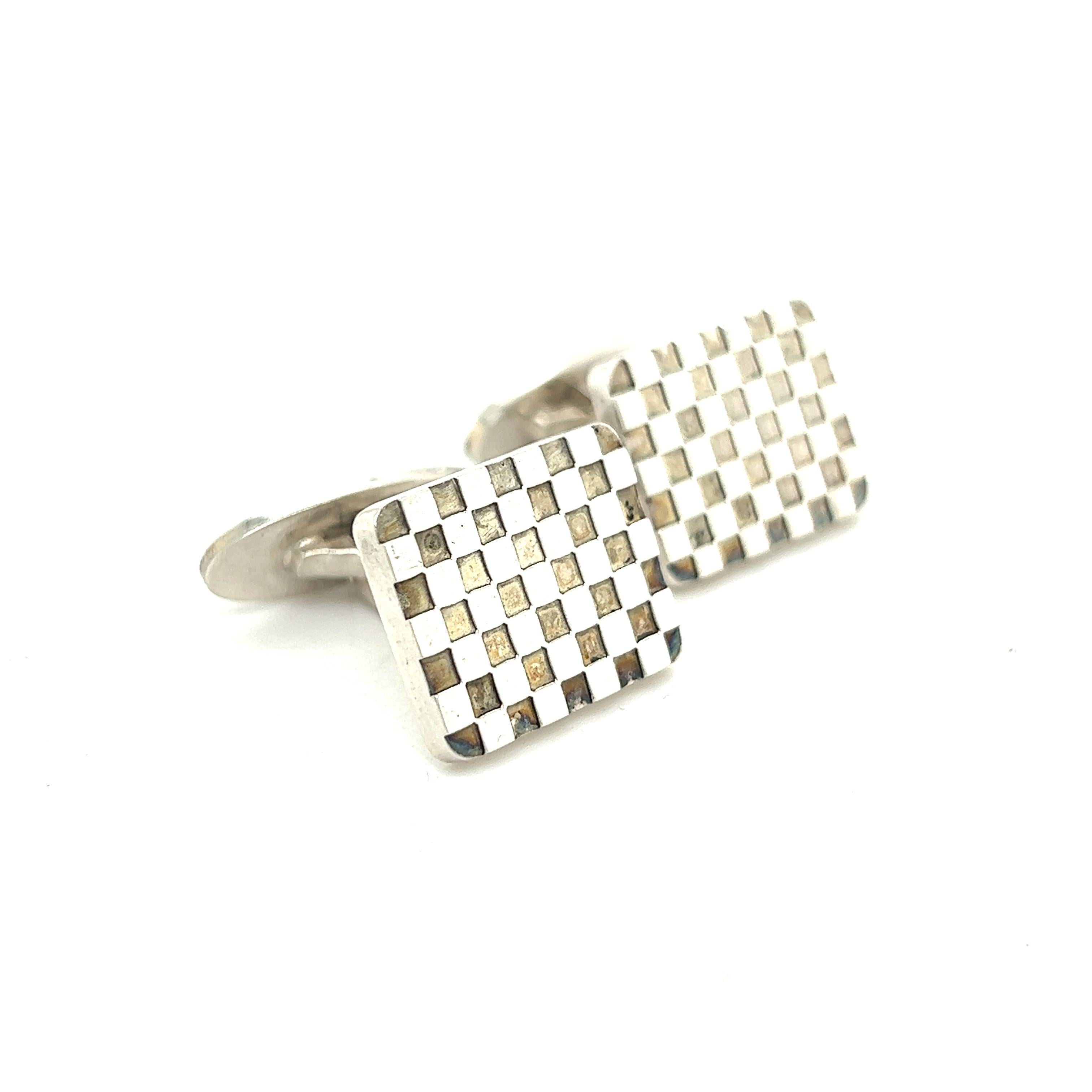 Authentic  Georg Jensen Estate Checkerboard Cufflinks Silver GJ16

These elegant Authentic Georg Jensen Men's Checkerboard Cufflinks are made of sterling silver and have a weight of 16.40 grams.

TRUSTED SELLER SINCE 2002

PLEASE SEE OUR HUNDREDS OF