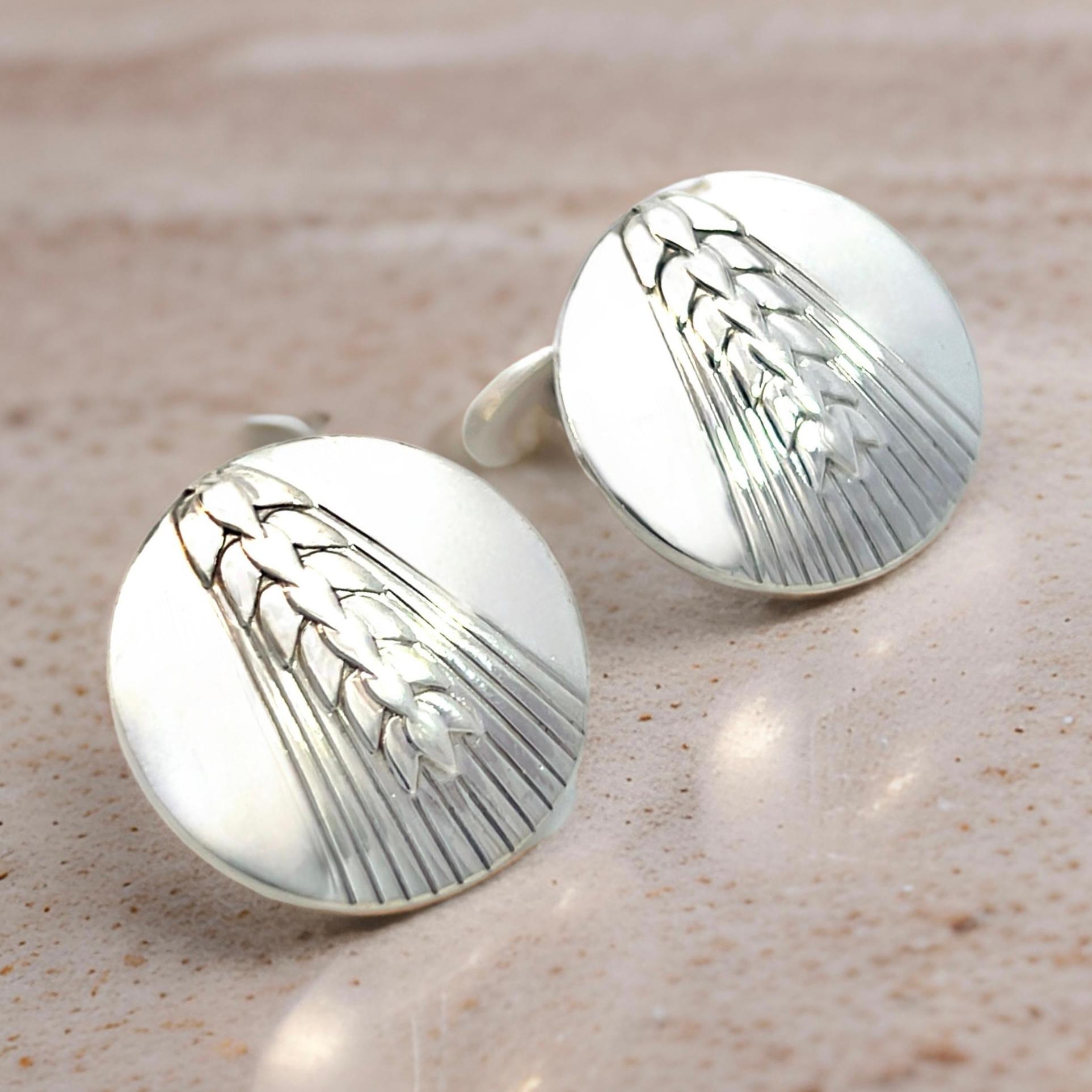 Georg Jensen Estate Cufflinks Sterling Silver 18 Grams For Sale 1