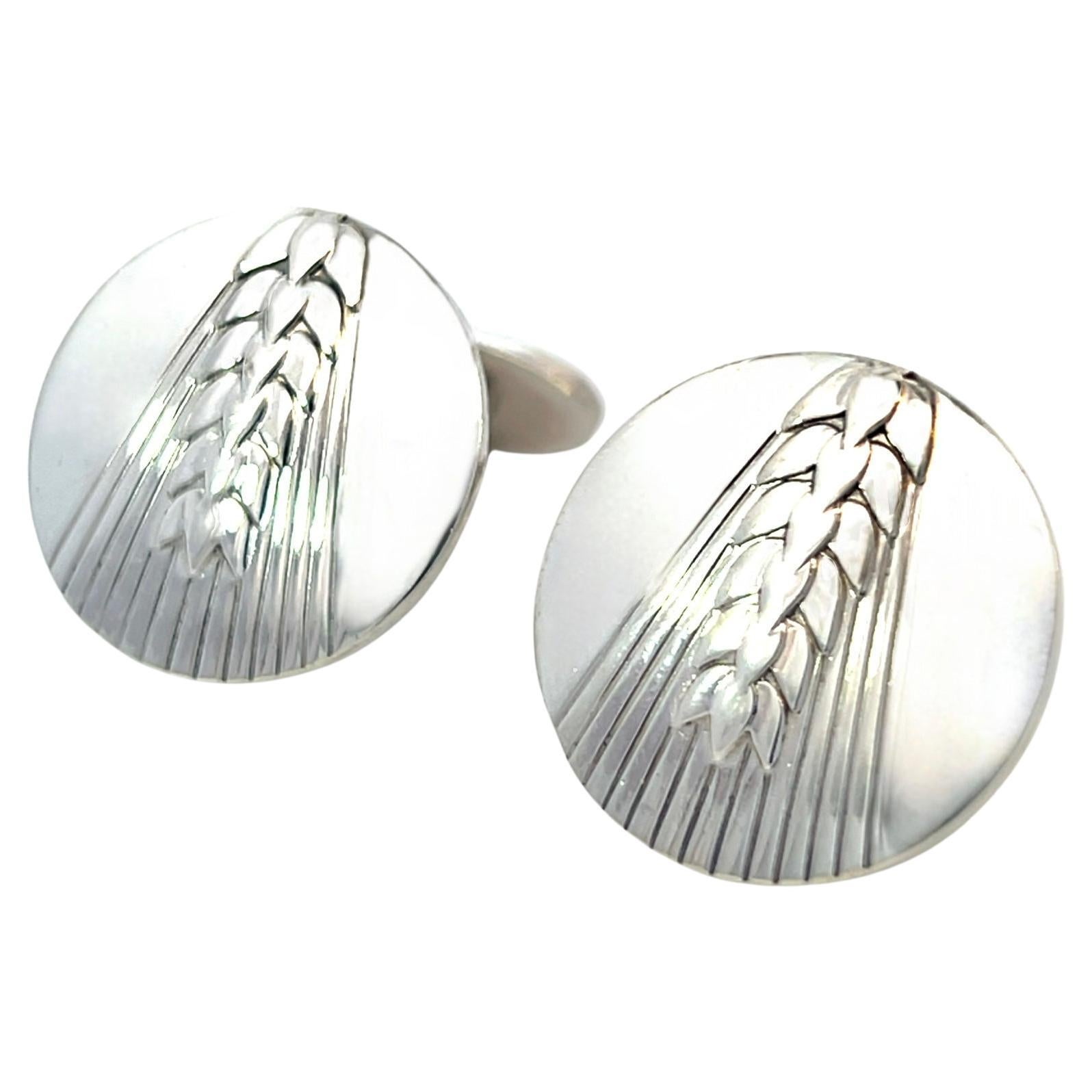 Georg Jensen Estate Cufflinks Sterling Silver 18 Grams For Sale