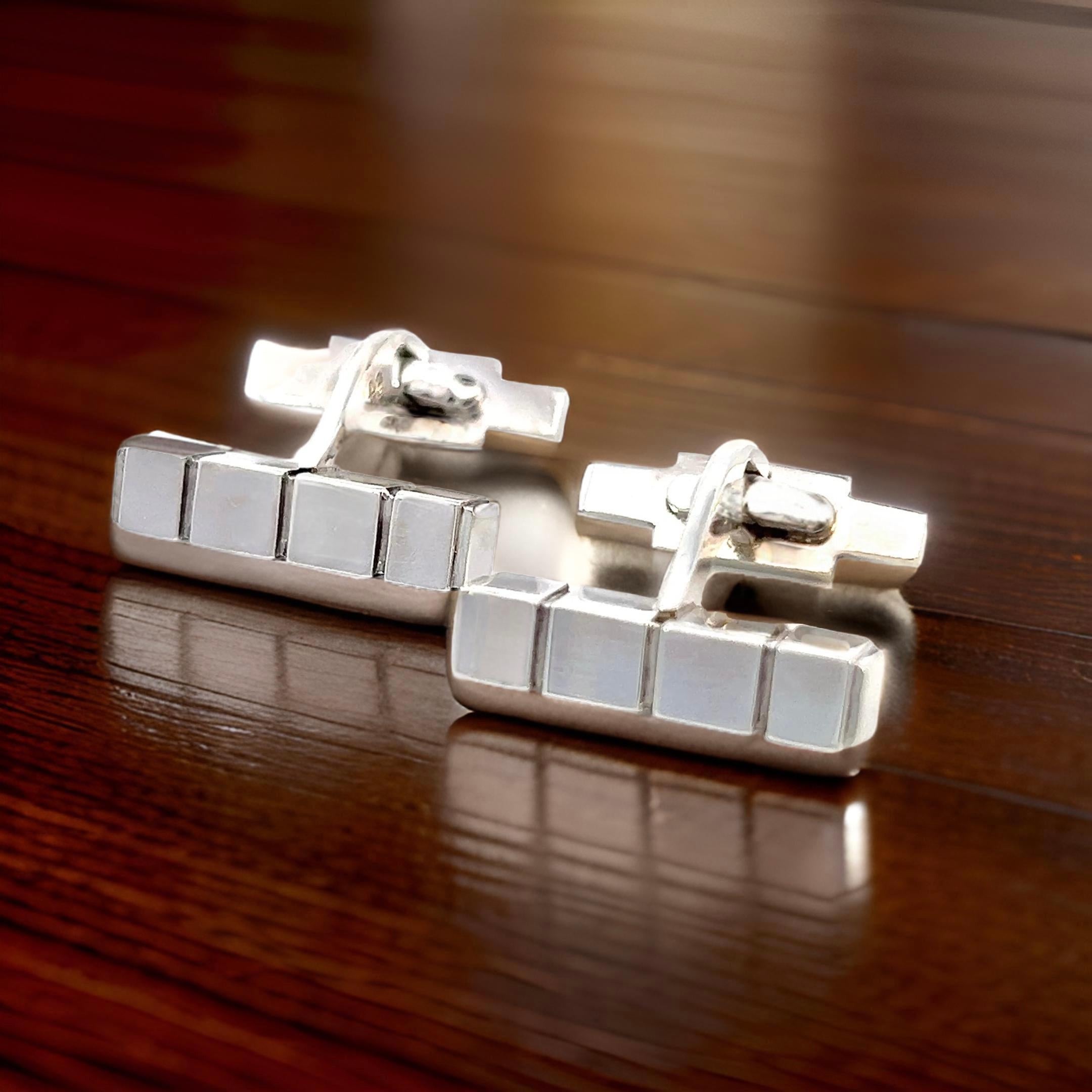 Georg Jensen Estate Mens Cufflinks Sterling Silver GJ29 For Sale 1