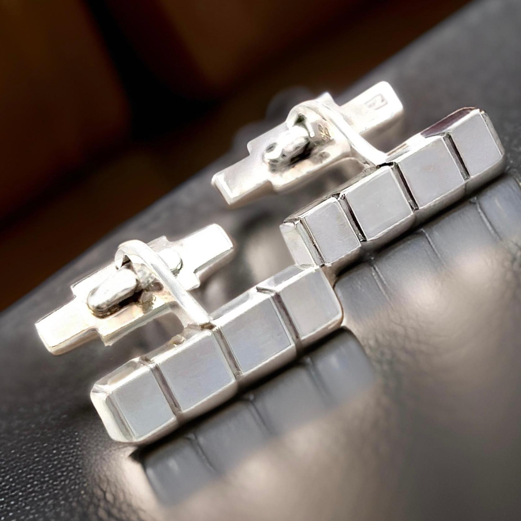 Georg Jensen Estate Mens Cufflinks Sterling Silver GJ29 For Sale 2