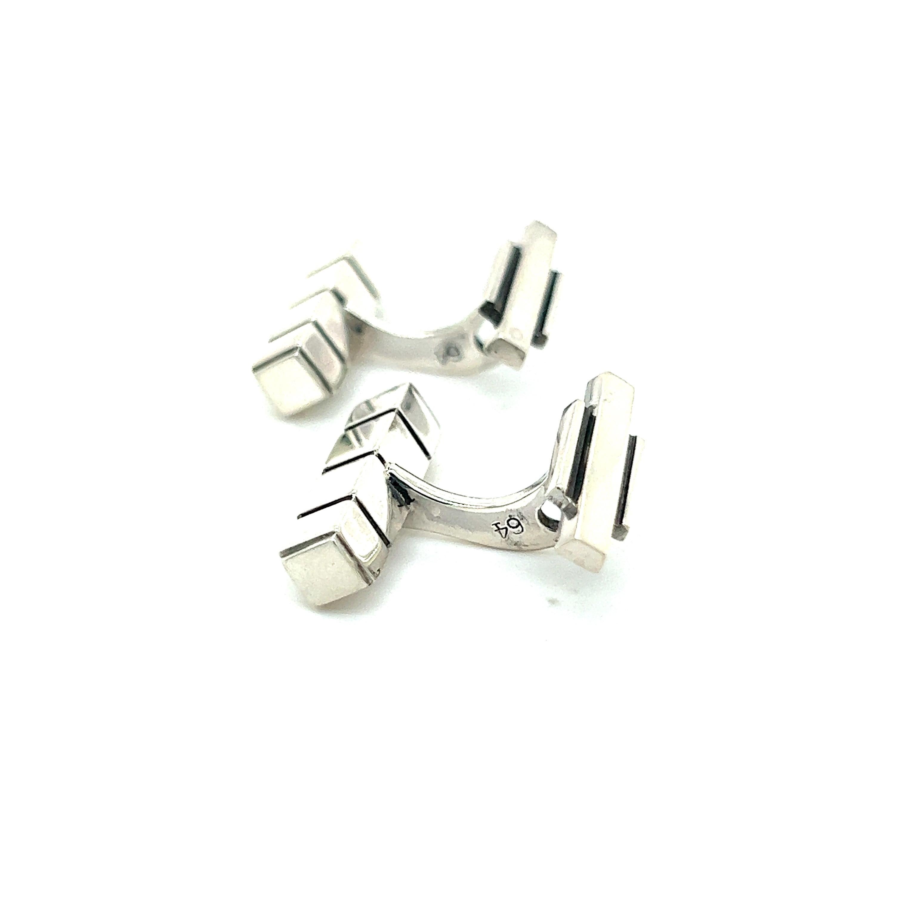 Georg Jensen Estate Mens Cufflinks Sterling Silver GJ29 For Sale 3