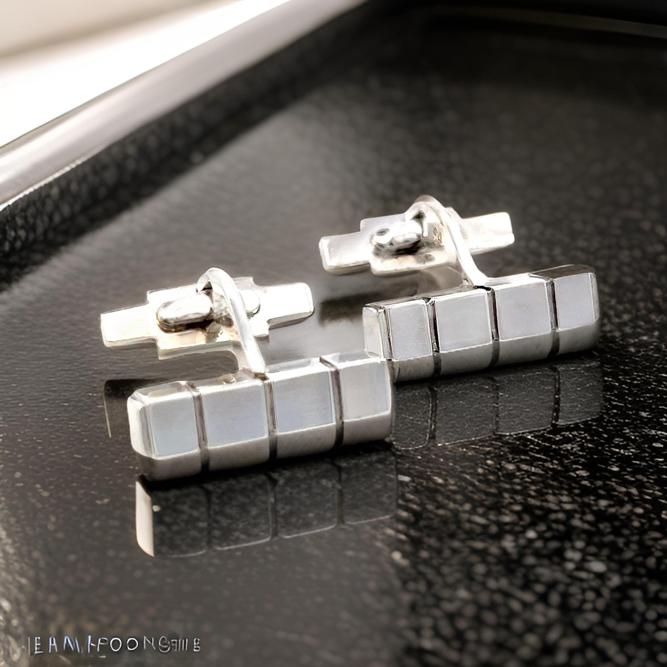 Georg Jensen Estate Mens Cufflinks Sterling Silver GJ29 For Sale 4
