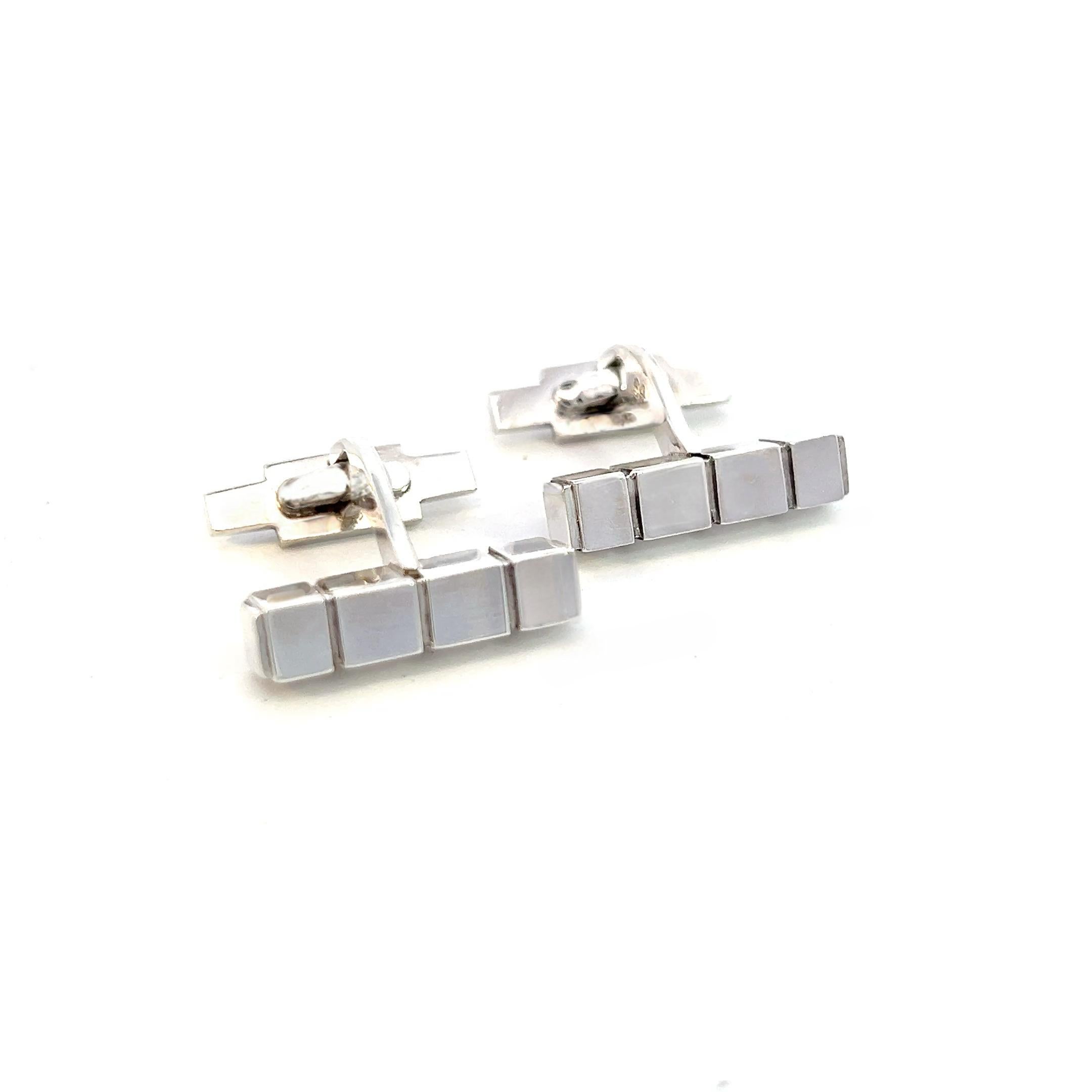 Georg Jensen Estate Boutons de manchette pour hommes en argent sterling GJ29