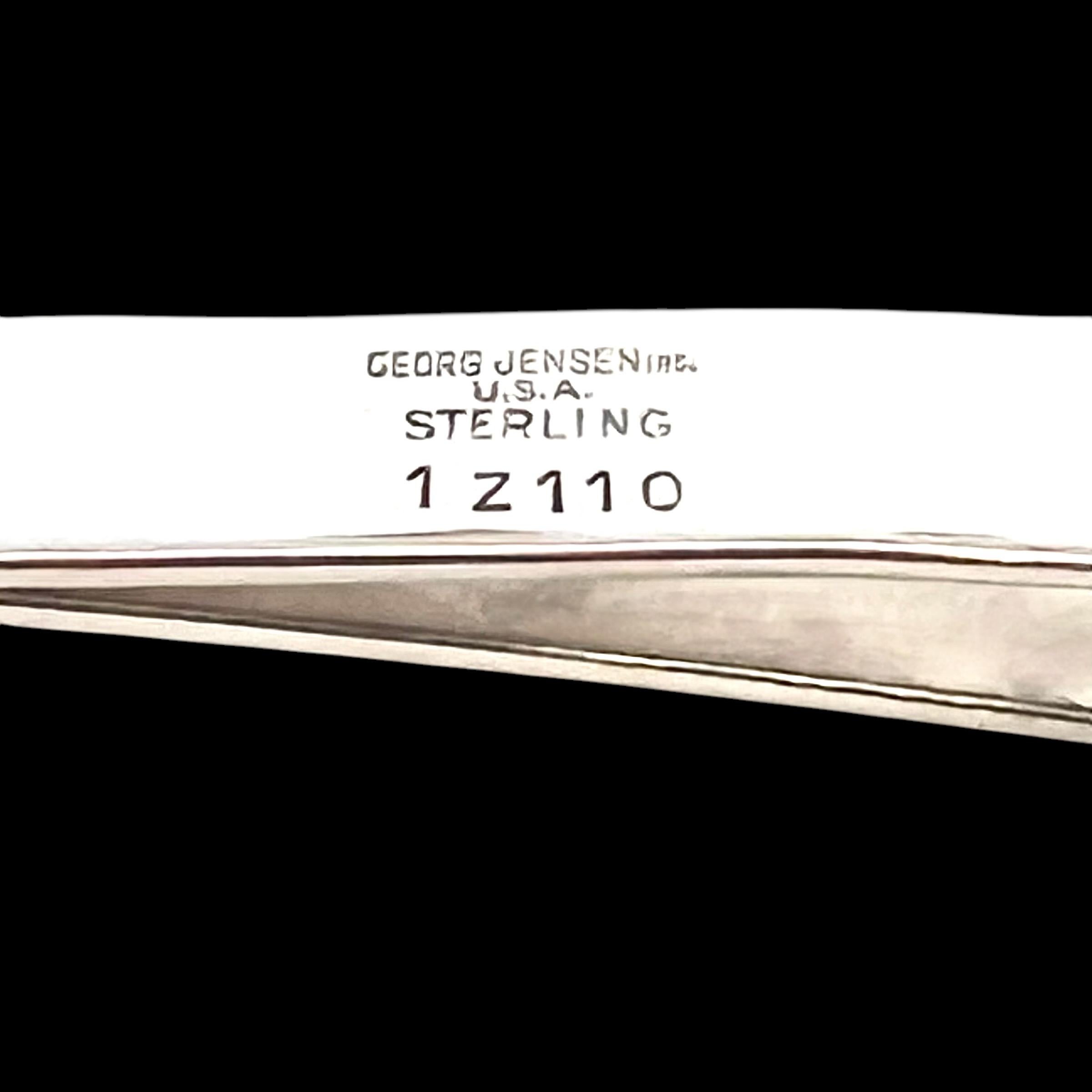 Georg Jensen Estate Money Clip Tie Clip Silver For Sale 9