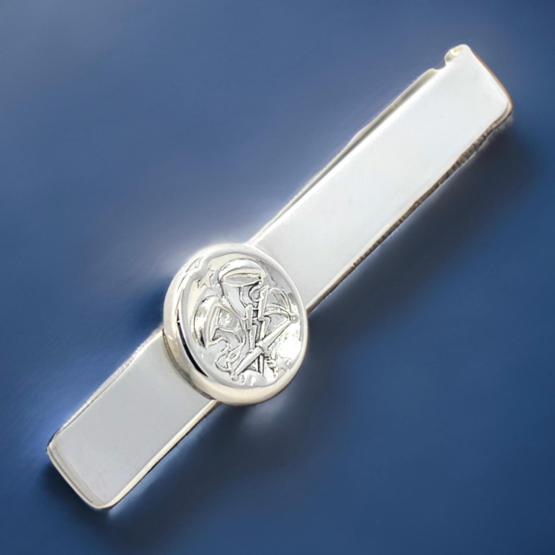 Georg Jensen Estate Money Clip Tie Clip Silver In Good Condition For Sale In Brooklyn, NY