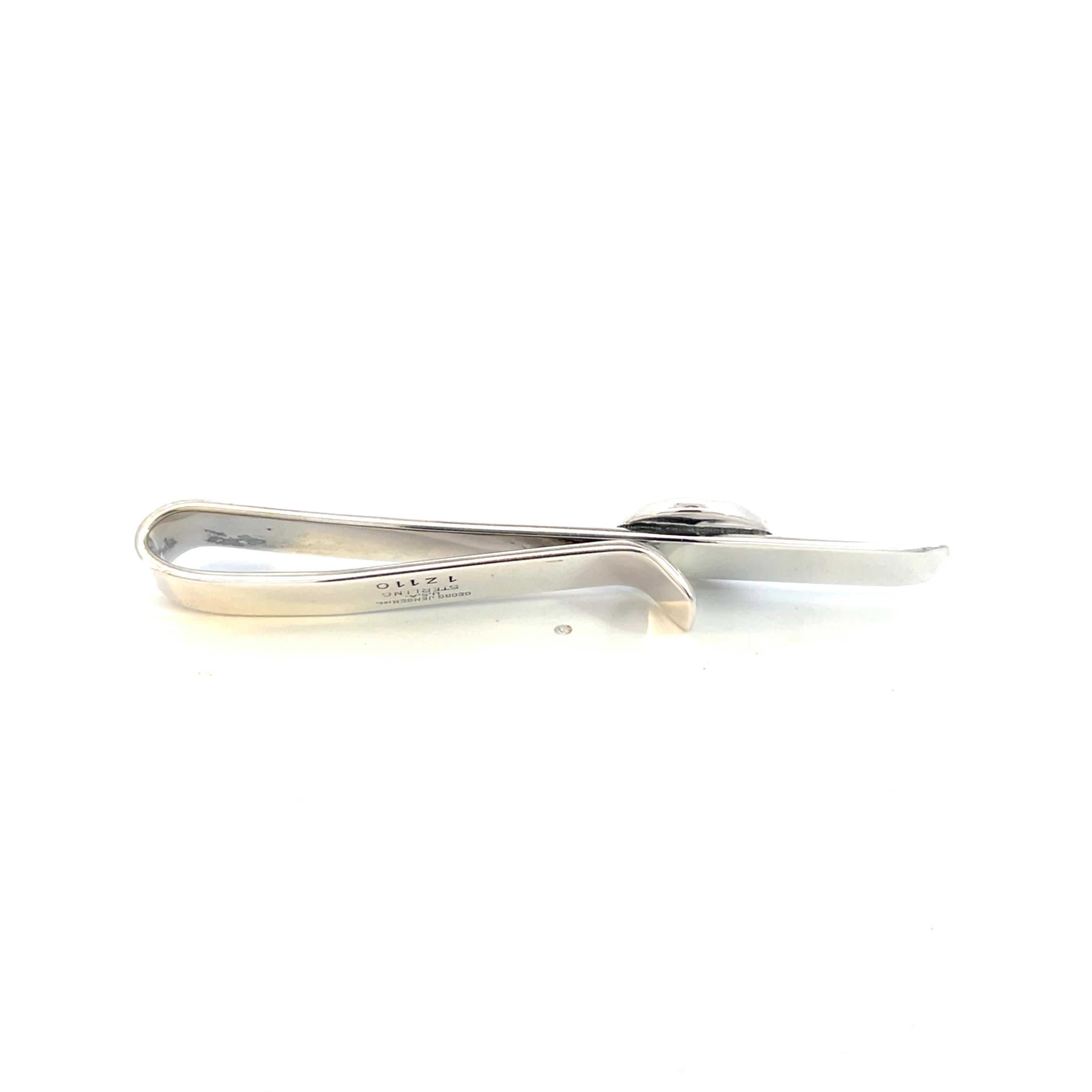 Georg Jensen Estate Money Clip Tie Clip Silver For Sale 1
