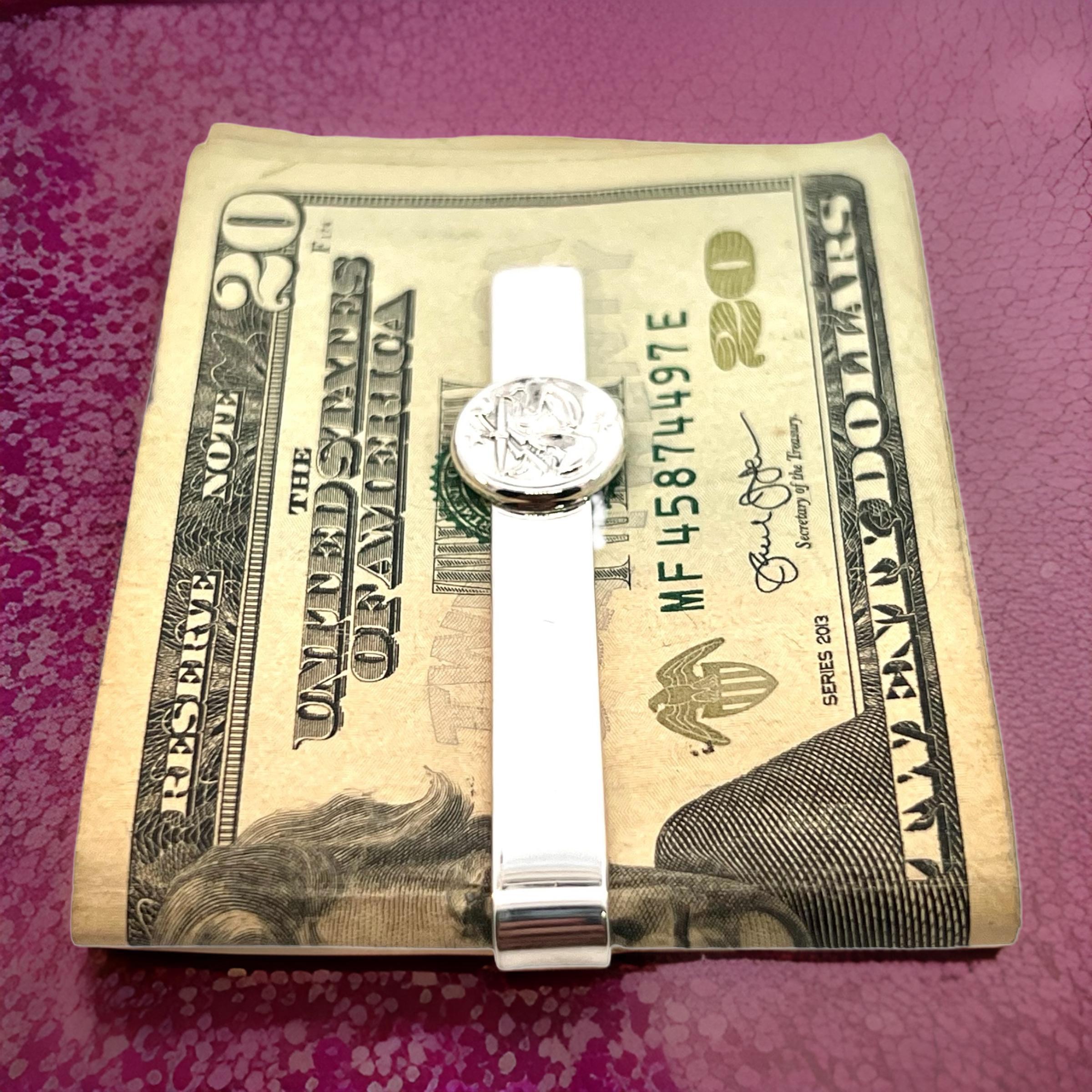 Georg Jensen Estate Money Clip Tie Clip Silver For Sale 4